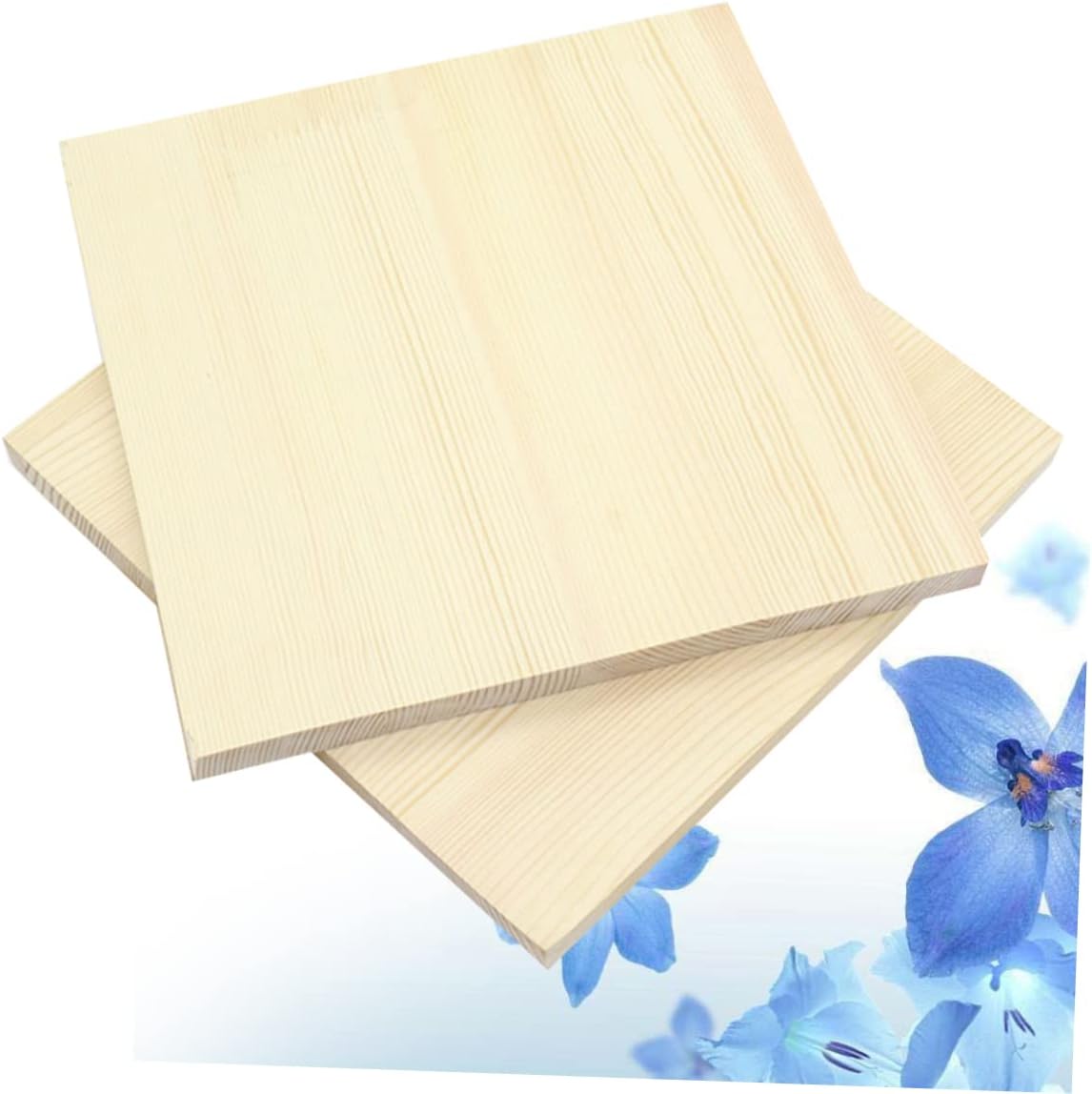 DOITOOL 2pcs Solid Wood Craft Squares Board Workbench for Clay Sculpture Tool Bracket