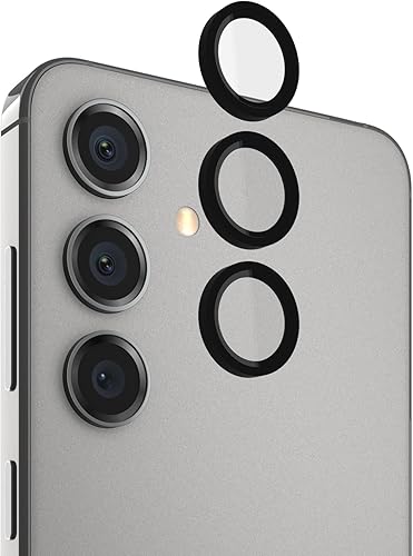 Pelican - Protector de lente de cámara para Samsung Galaxy S24 Plus con anillos de aluminio, vidrio templado 9H, duradero, antiarañazos, Pelican - Protector de lente de cámara para Samsung Galaxy S24 Plus con anillos de aluminio, vidrio templado 9H, duradero, antiarañazos,