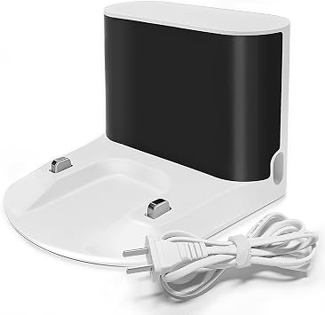Charger Dock,Charging Base Compatible with Roborock S7 Plus/S7 MaxV/S8/Q7/Q7 Max/Q8 Max/S50/S51/S55/S65 Robot Vacuum Cleaner Charging Base, Charger Replacement Parts Docking StationWhite