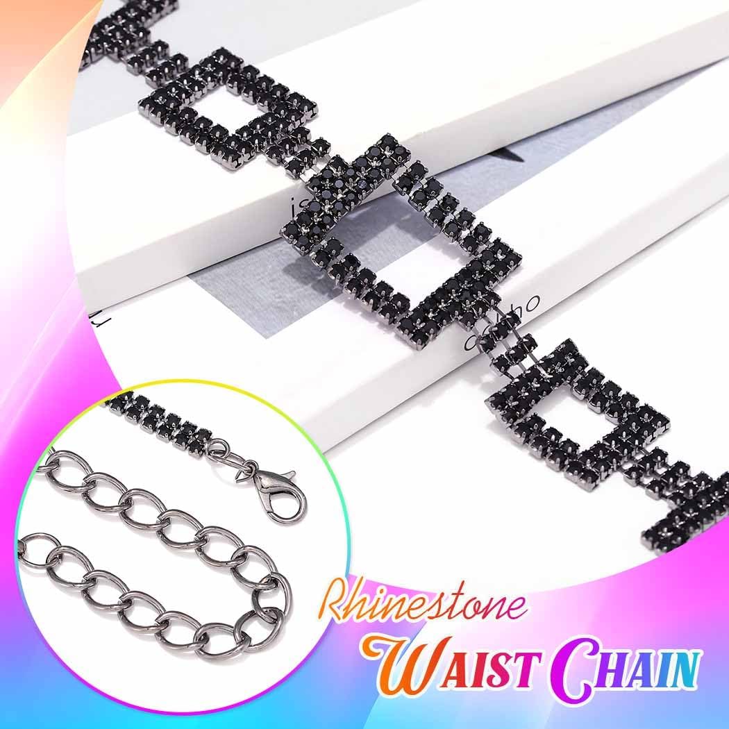 COSYDAYS Sparkly Rhinestone Dress Belt Silver Crystal Chain Belts Fashion Waist Accessories for Women - Image 6