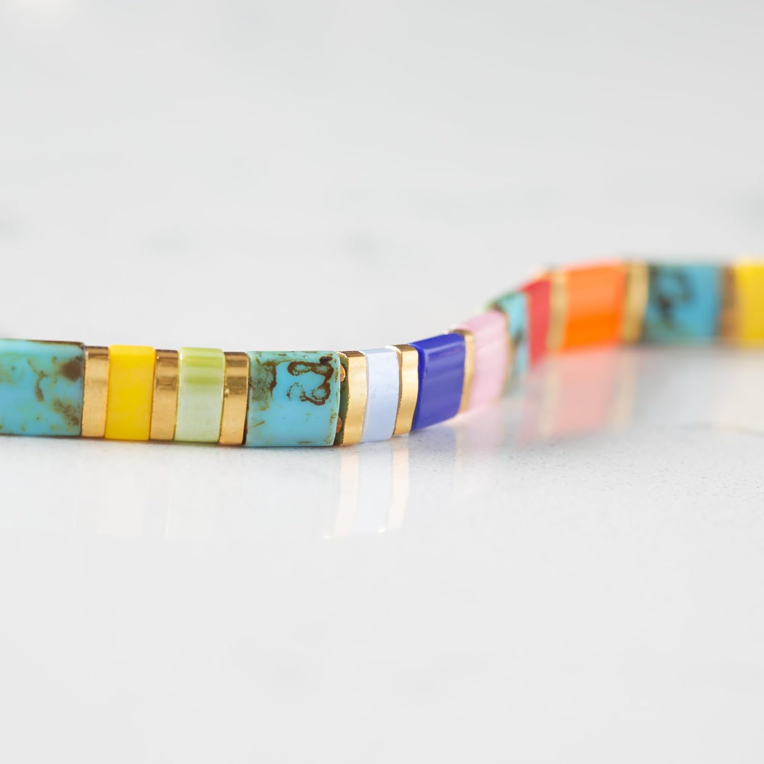 Lauren's Hope Beautiful Beaded Stretch Medical ID Alert Bracelets for Women and Girls, Custom Engraved, Perfect for Listing Important Medical Conditions and Medications, Medical ID