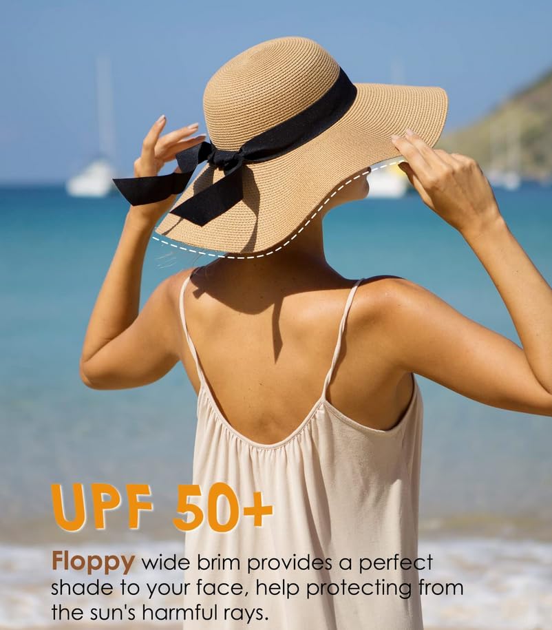 Sombrero Mujer Ala Ancha Plegable Protec UV Khaki miniatura 6
