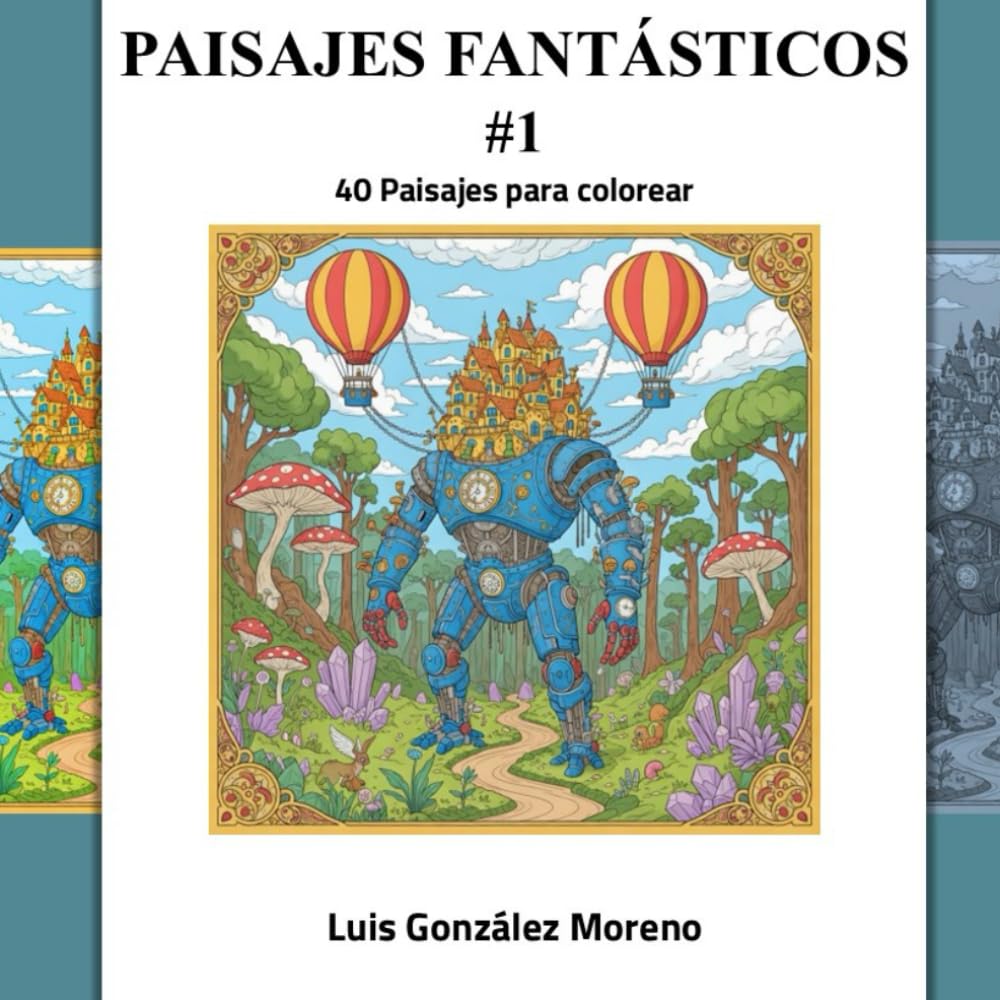PAISAJES FANTÁSTICOS #1: 40 PAISAJES PARA COLOREAR