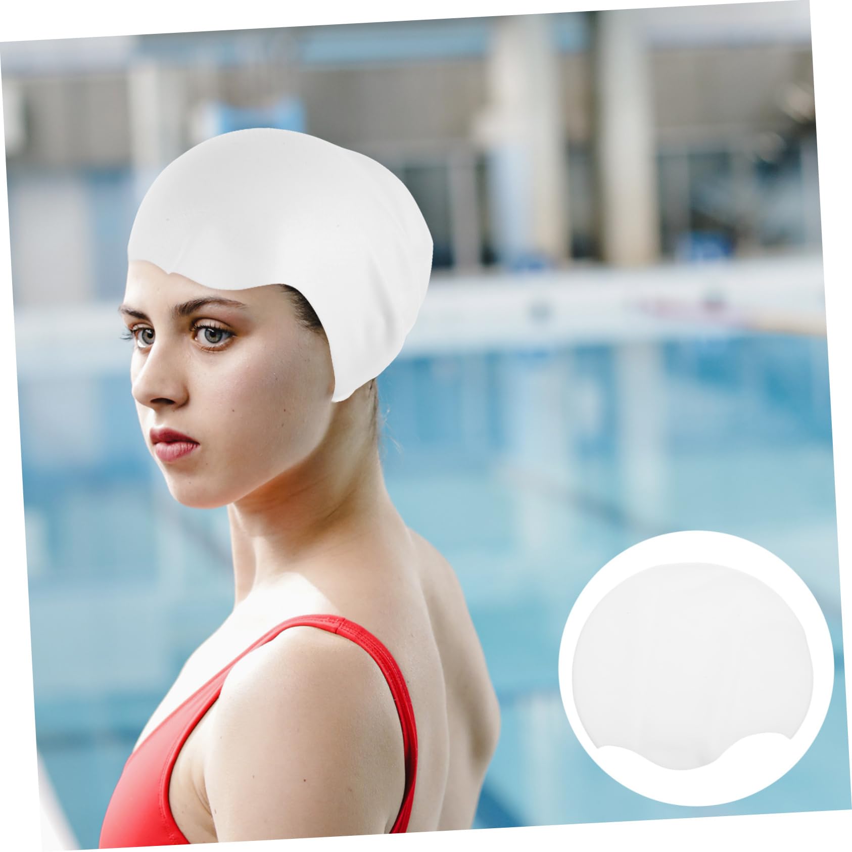 BESPORTBLE 5stücke Silicone Schwimmhaube Für Erwachsene Und Jugendliche rutschfeste Badekappe Aus Hochwertigem Komfortable Passform Für Lange Haare Inklusive Aufbewahrungstasche