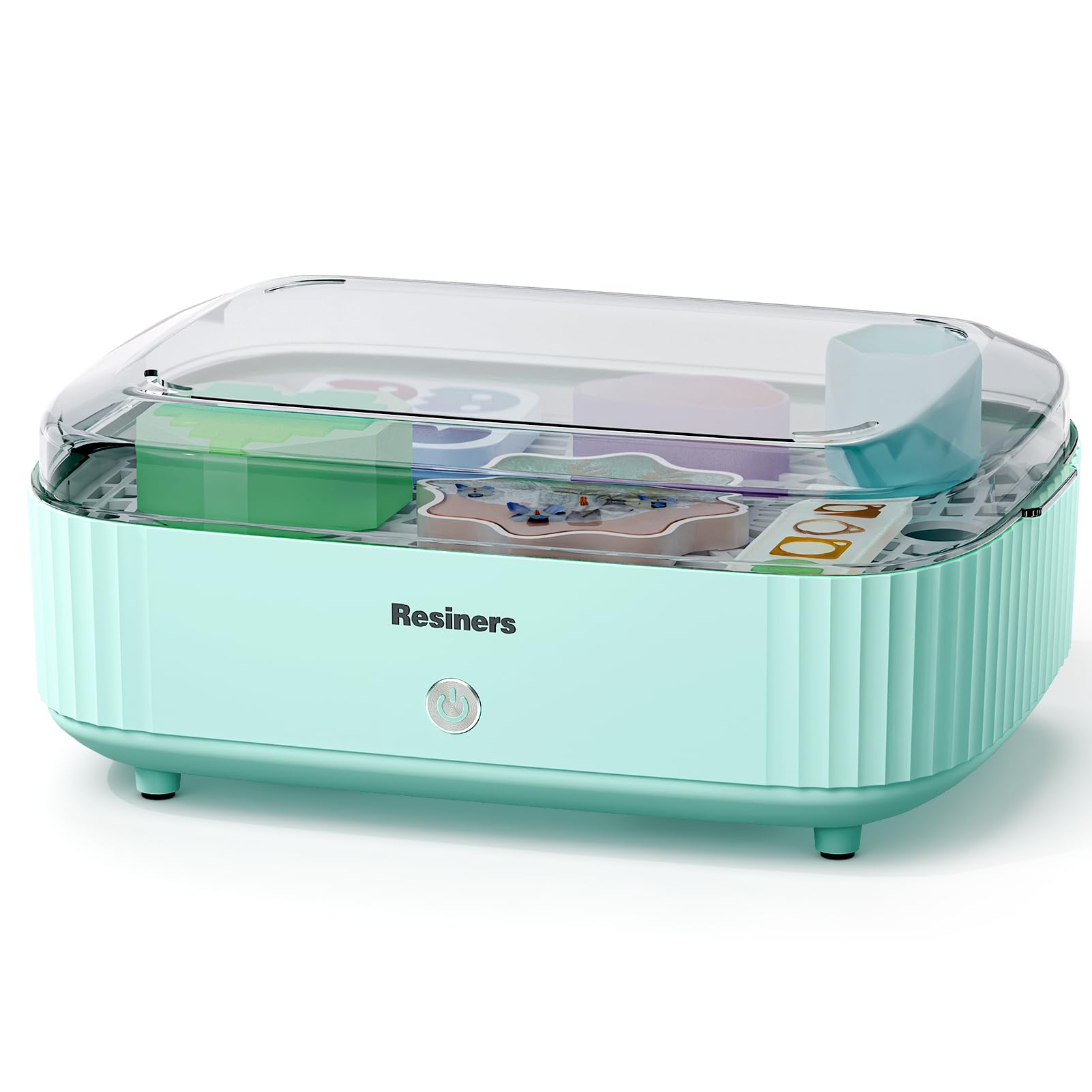 Resiners Resin Curing Machine with Larger Tray for Resin Starter, Cure Air, Auto Curing 2H Resin Supplies, Resin Dryer Curing Station for Epoxy Resin Molds Art Craft Casting, Mint Green (Patented)