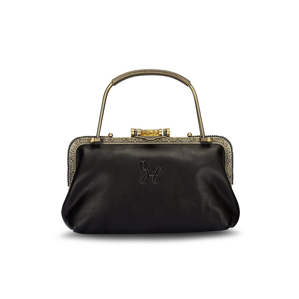 Buy Rohit Bal Black Leather Clutch at Amazon.in