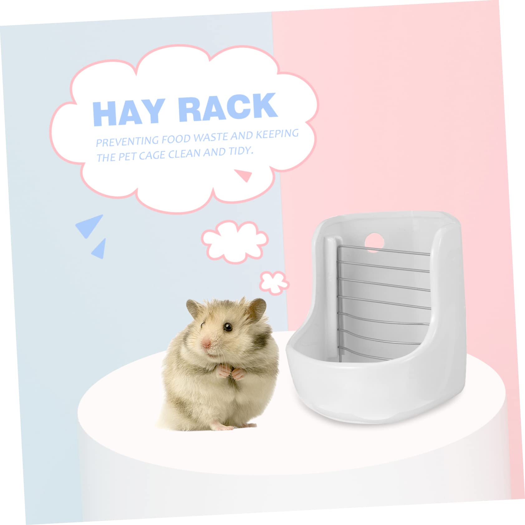 YARNOW Mangeoire pour Petits Animaux de Compagnie Mangeoire pour Cochons et Lapins Support Alimentaire Bol
