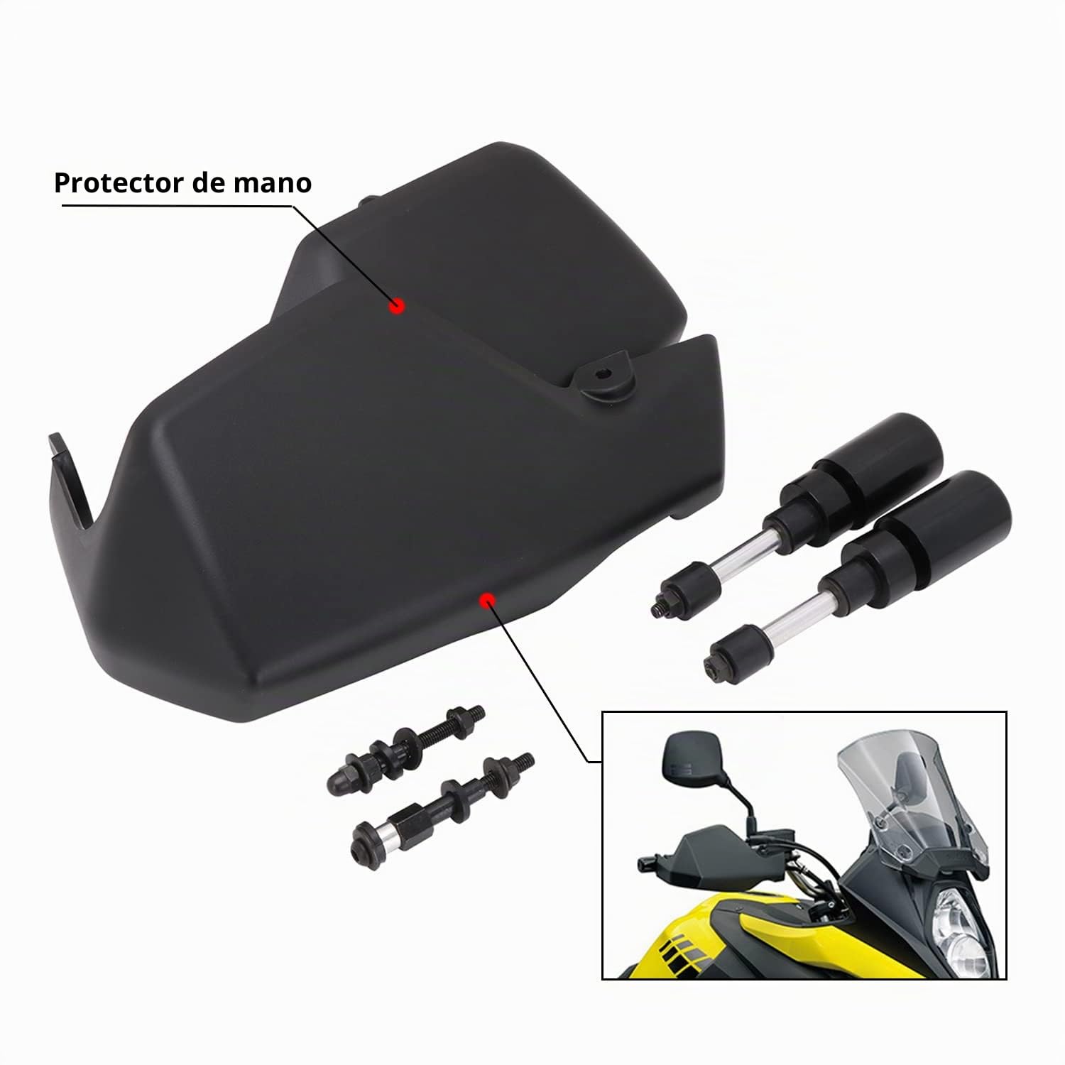 Protectores Mano Moto,Paramanos Moto Guardamanos para DL650 V-Strom 2014 2015 2016 2017 2018 2019