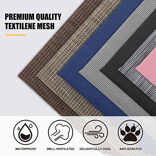 Veehoo Chew Proof Elevated Dog Bed - Cooling Raised Pet Cot - Rustless Aluminum Frame And Durable Textilene Mesh Fabric, Unique Designed No-Slip Feet For Indoor Or Outdoor Use, Black, X Large #TOP5