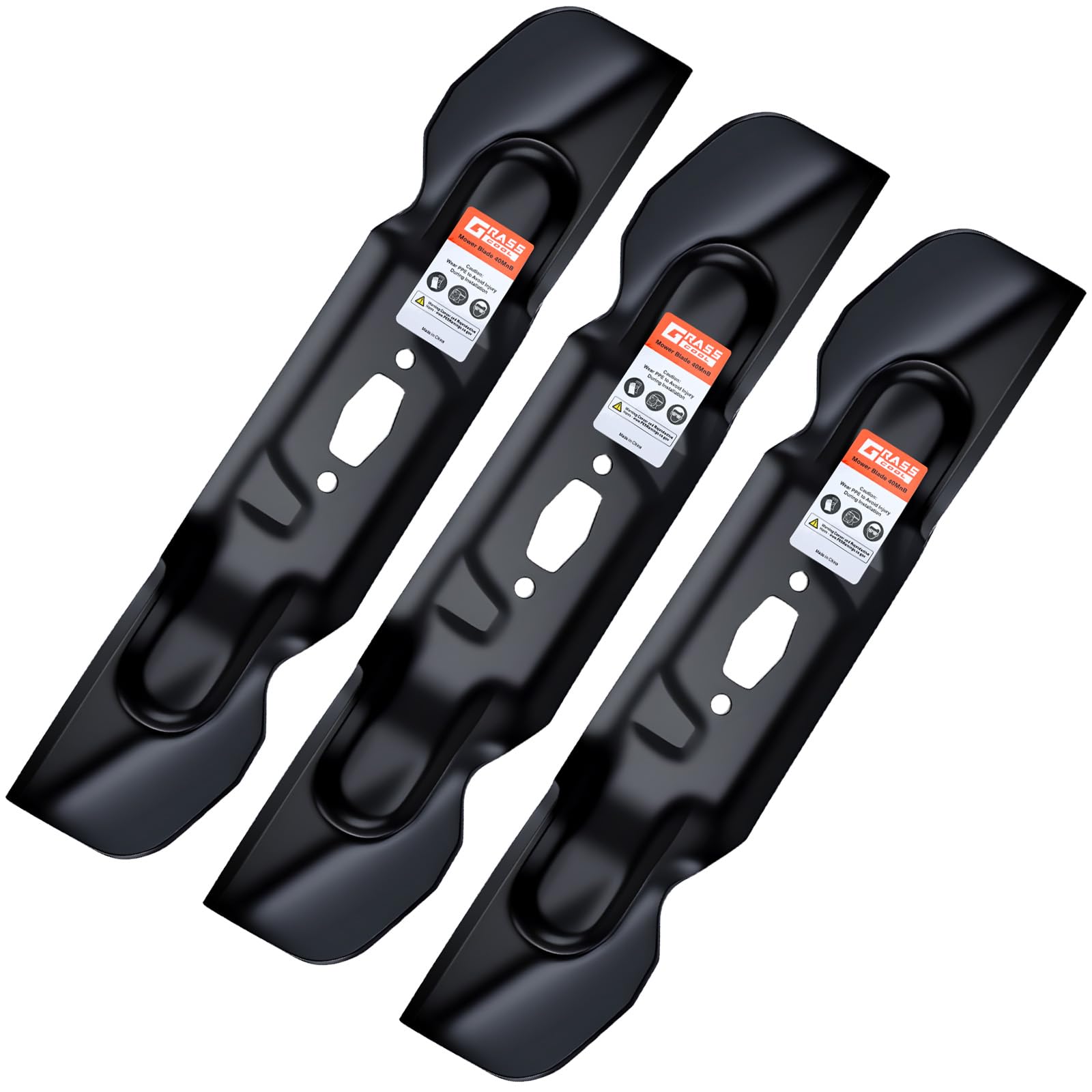 Grasscool ZT1-54 54 inch Mower Blades Compatible with Cub Cadet 742P05086 742-05086 Enduro XT1-GT54 XT1-ST54 Ultima ZT1 54P ZT2-54 54" Zero Turn Mower Replace 742p05086-x(S-Shaped Hole)