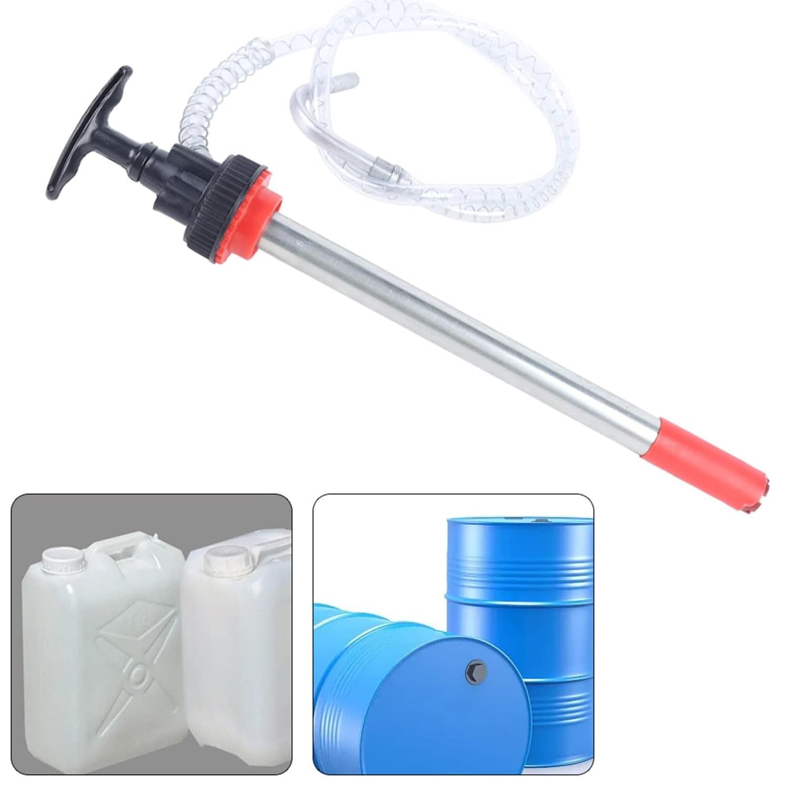 Pompes de de Liquide manuelles avec Fonction Anti-déversement et poignée Confortable pour transférer l ' Huile de conteneurs de 20 litres Pompes à Siphon de Carburant