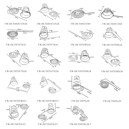 Miniatura 2 de 5PCS AA Batería Negativa y Positiva Bobinas Resorte Placa de contacto de Níquel Alambre Primavera, FW-DCTHFZ9X23