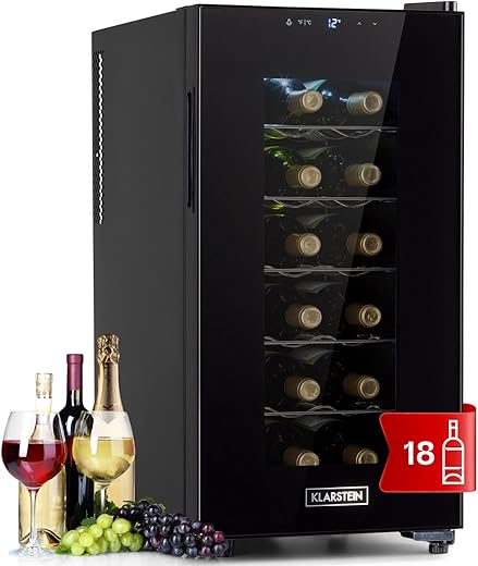 KLARSTEIN Cantinetta Vino, Cantinetta Vino Refrigerata a Zona Singola per Interno/Esterni, Frigo...