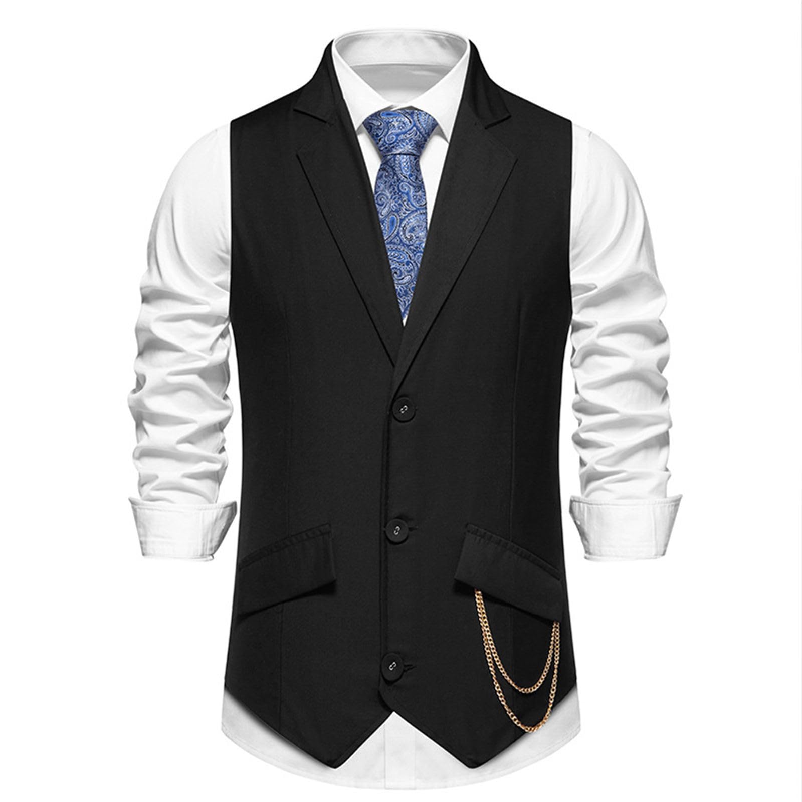 Gilet da uomo rosso scuro, gilet tradizionale da uomo, beige