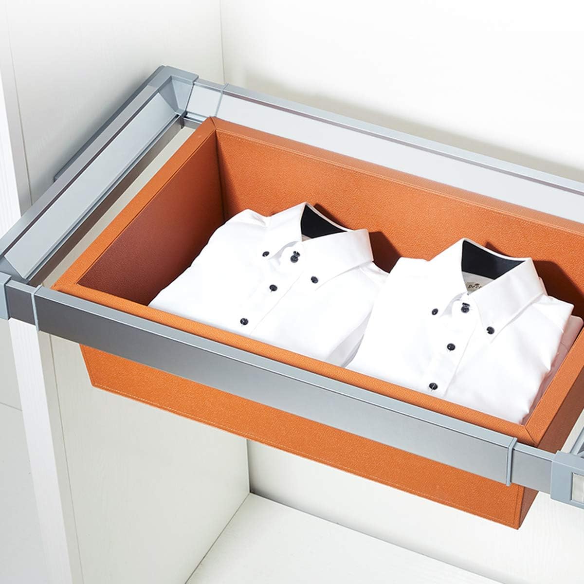 Shelf Pull Out Wardrobe Organiser Baskets Drawers Organiser Dividers Laundry Storage Containers Wardrobe Shelves for Home Bedroom Organiser Pull Out Like a Drawer (77)
