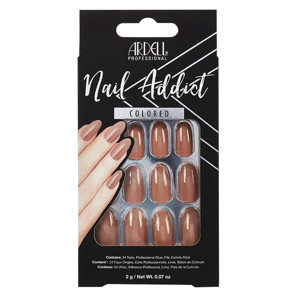 Ardell Nail Addict Artificial Nail Set, Latte