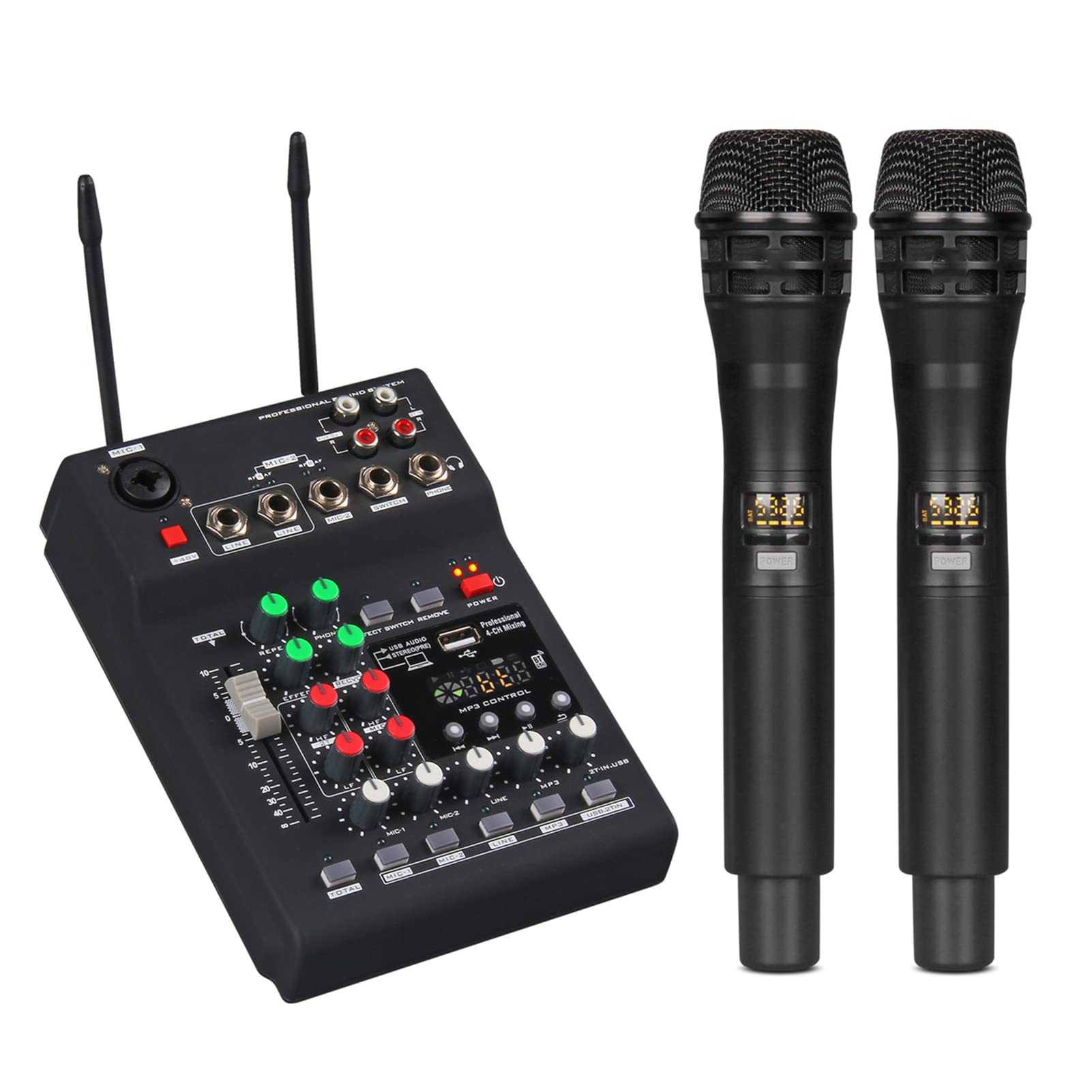 Amazon | ポータブル 2 チャンネル DJ ミキサー、ワイヤレス Amazon | ポータブル 2 チャンネル DJ ミキサー、ワイヤレス