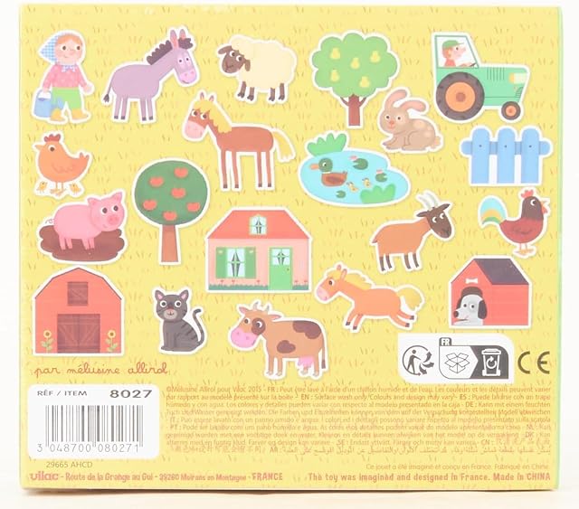 Foto 7 de 8 de Imanes de la Granja Animales Magnéticos 20 Piezas de Madera Niños 2+