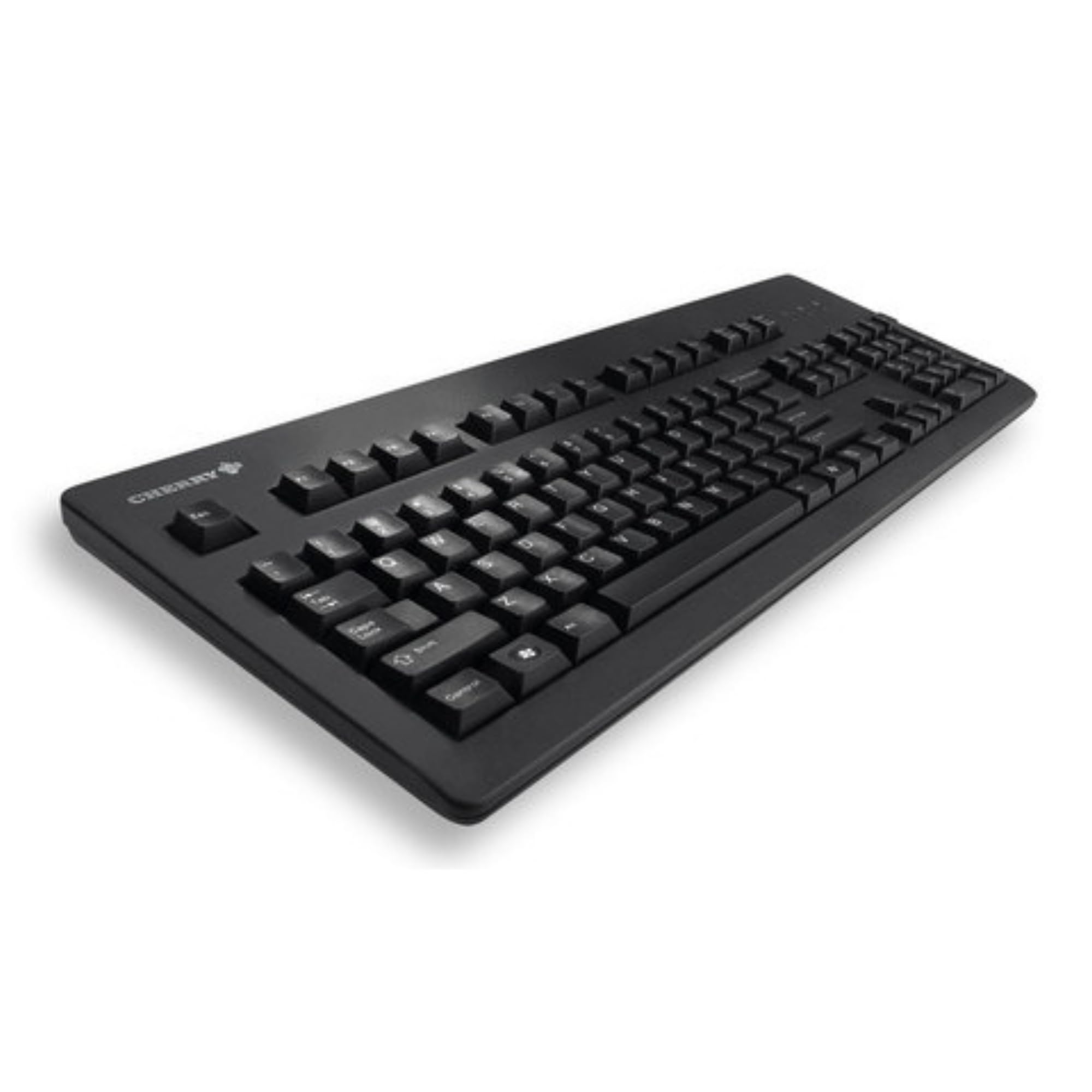 CHERRY G80-3000, Tastiera Meccanica a Filo, Layout per la Germania, (QWERTZ), Connessione USB, Robusto, Tasti Programmabili,Interruttori MX BLACK, Nero