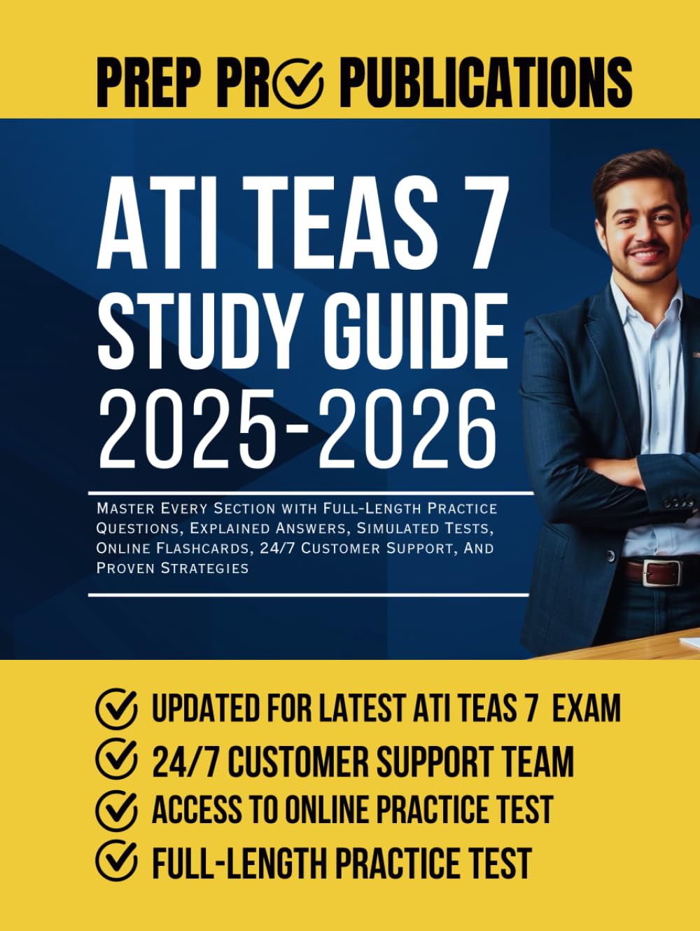 ATI TEAS 7 study guide 2025-2026: practice questions & explanations