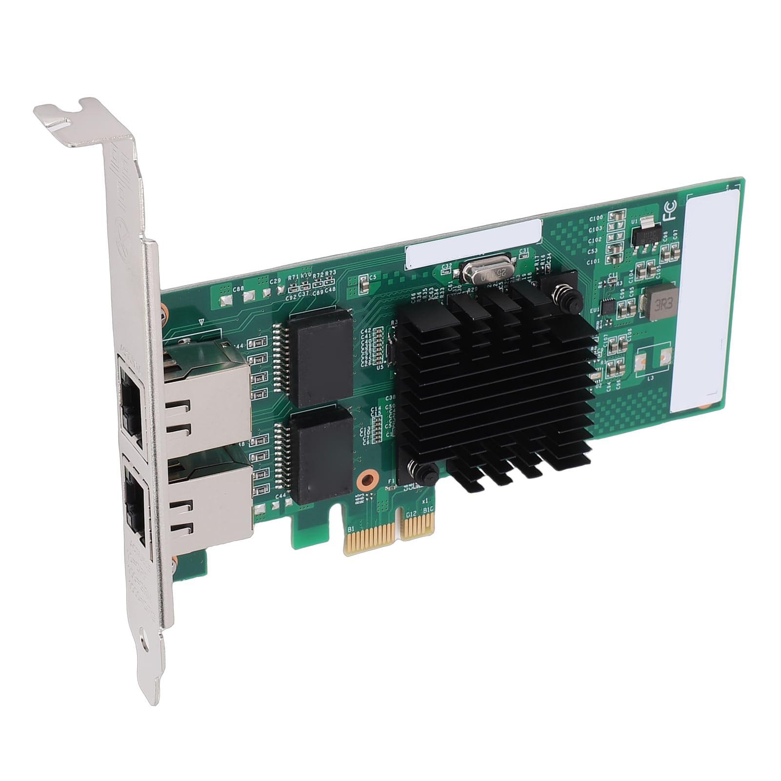Scheda di Rete Adattatore Server Gigabit Ethernet, Doppia Porta RJ45 Controller 82571 PCI Express, Supporto per, con Tecnologia QoS