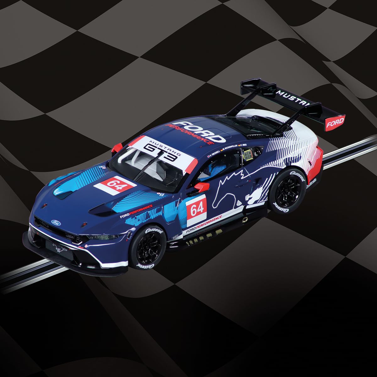 Amazon.com: Carrera 27808 Ford Mustang GT3 Ford Performance, No.64