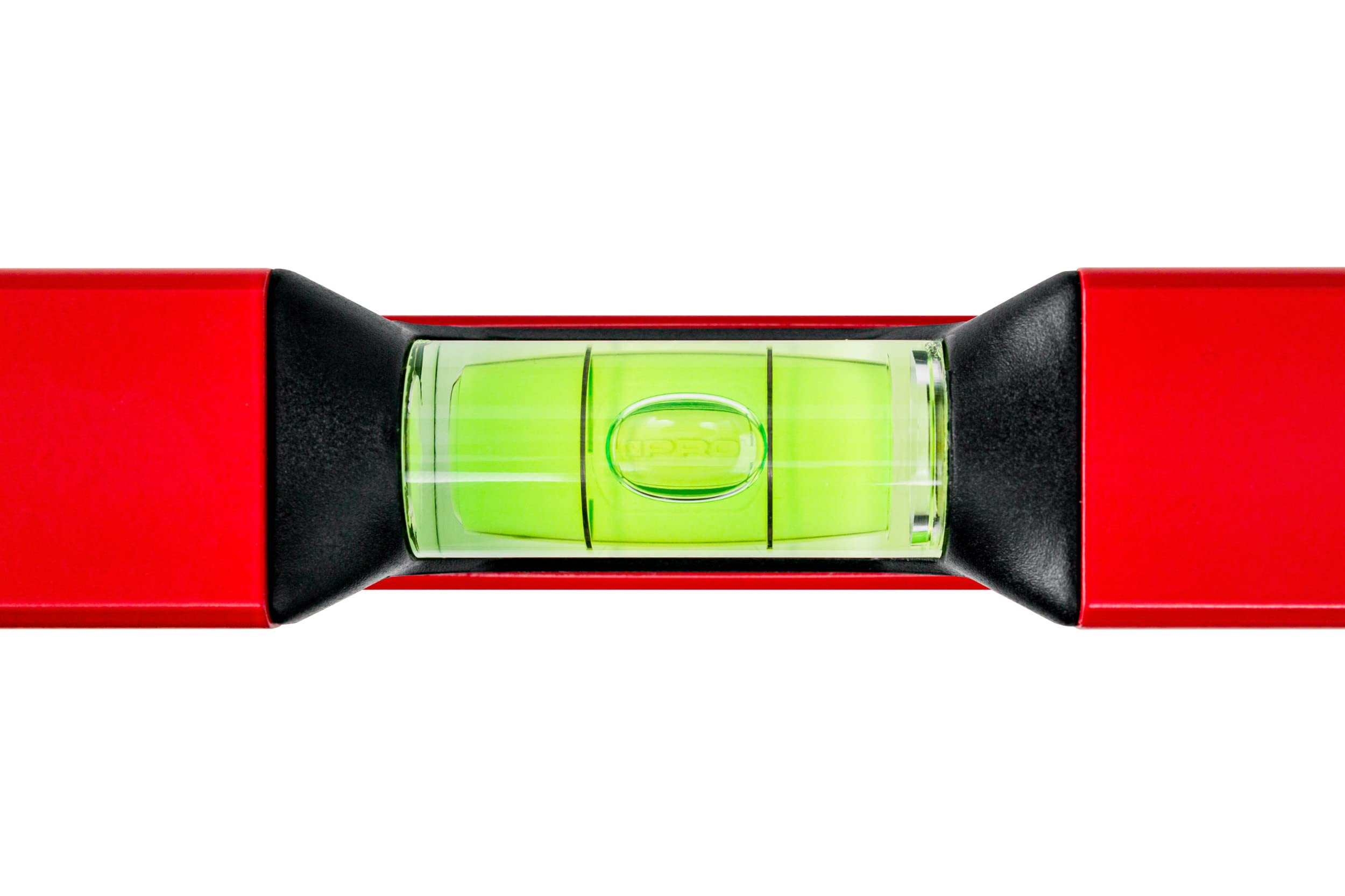 PRO800 Niveau À Bulle 150cm avec Profil Ergonomique - ERS+ (Easy Reading System) - Précision de 0,5 mm/m - Niveau a Bulle précis avec embouts Antichocs - Couleur Rouge