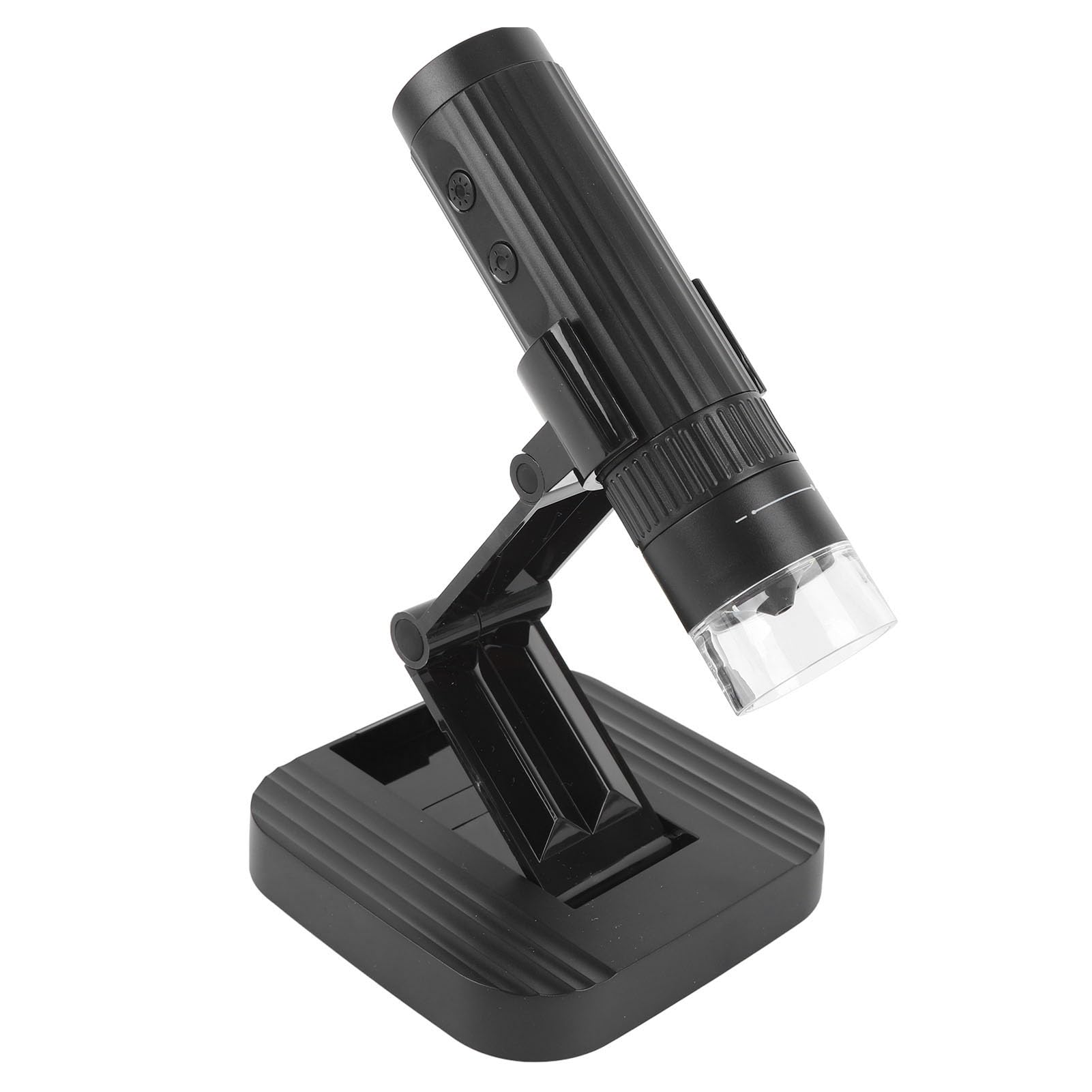 GOWENIC Microscopio Digital Portátil Inalámbrico 1080P HD 50X-1000X con Soporte Ajustable para Exploración Al Aire Libre Negro
