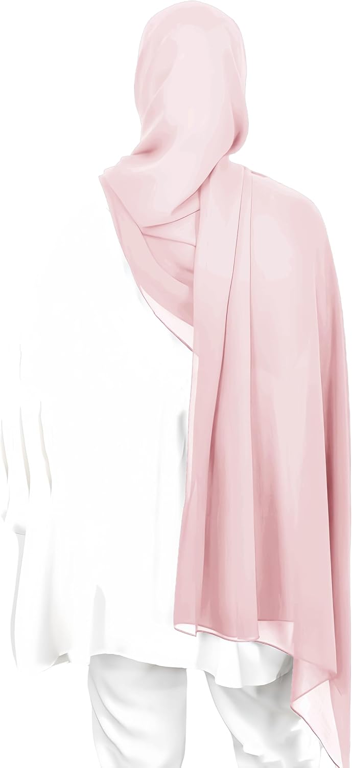 Premium Chiffon Hijab Head Scarf Shawl Wrap for Muslim Women Lightweight - Image 2