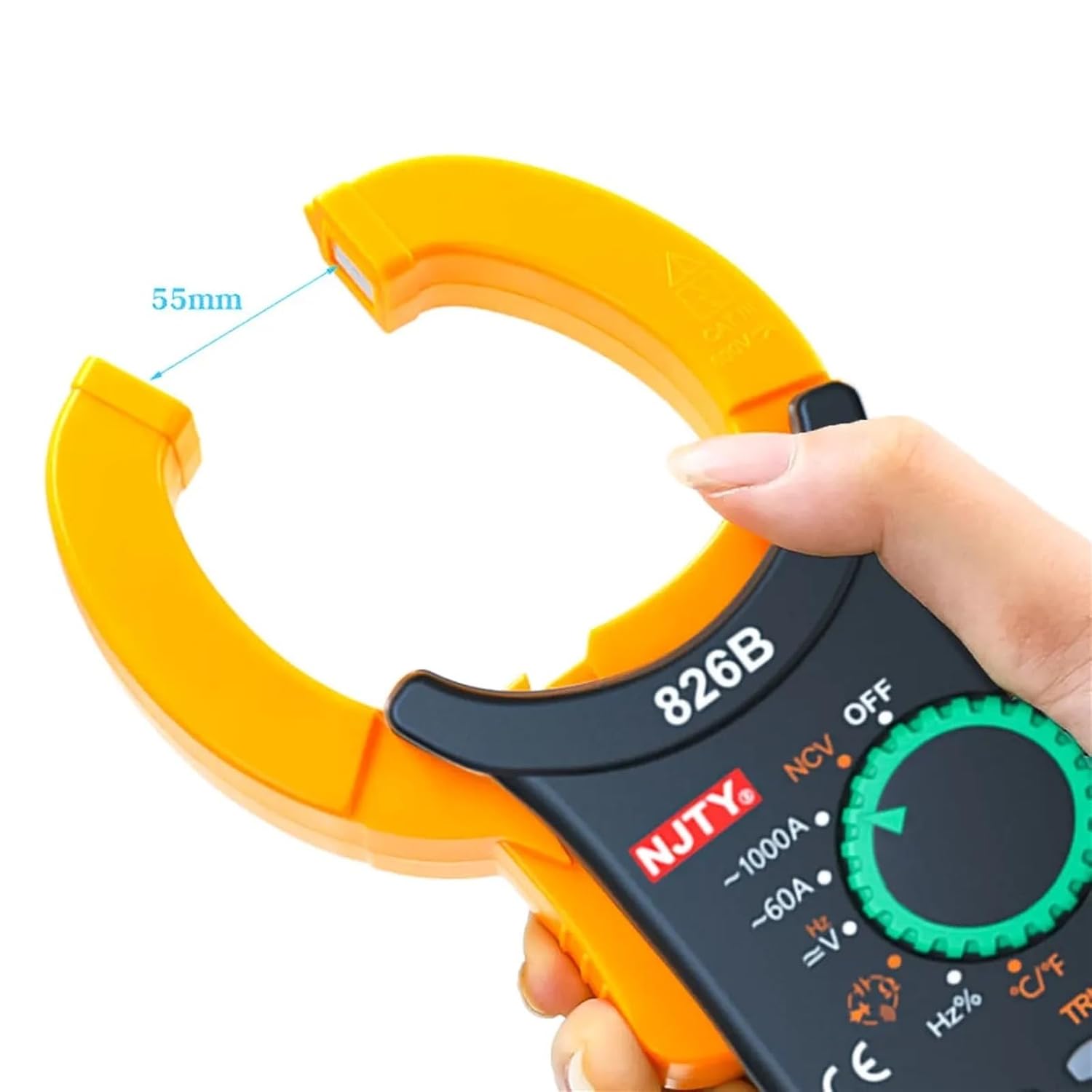 Current Digital Clamp Meter 1000A Amp Multimeter Voltage Tester Temperature capacitance