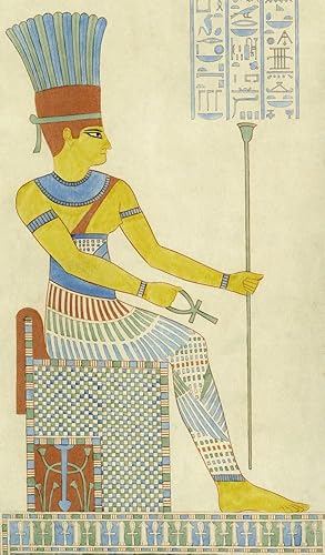 Anuket también llamado Anaka Anqet o Anoukis. Diosa egipcia antigua de las cataratas del Nilo y Baja Nubia. Después de un grabado de Le Houx (o