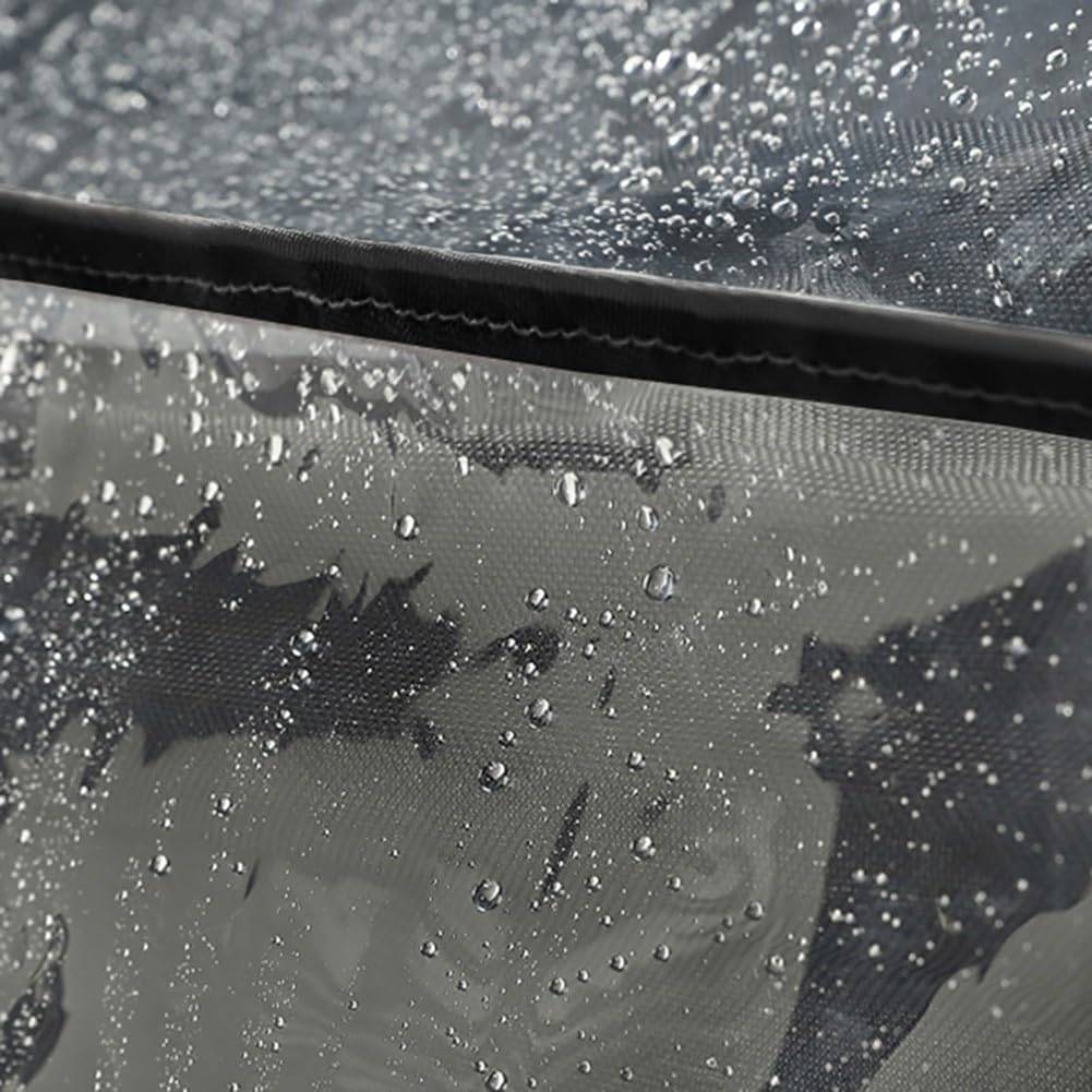 Housse de pluie transparente pliable pour chariot de camping, contre le vent, la pluie, la poussière et le froid pour enfants, camping en plein air, shopping