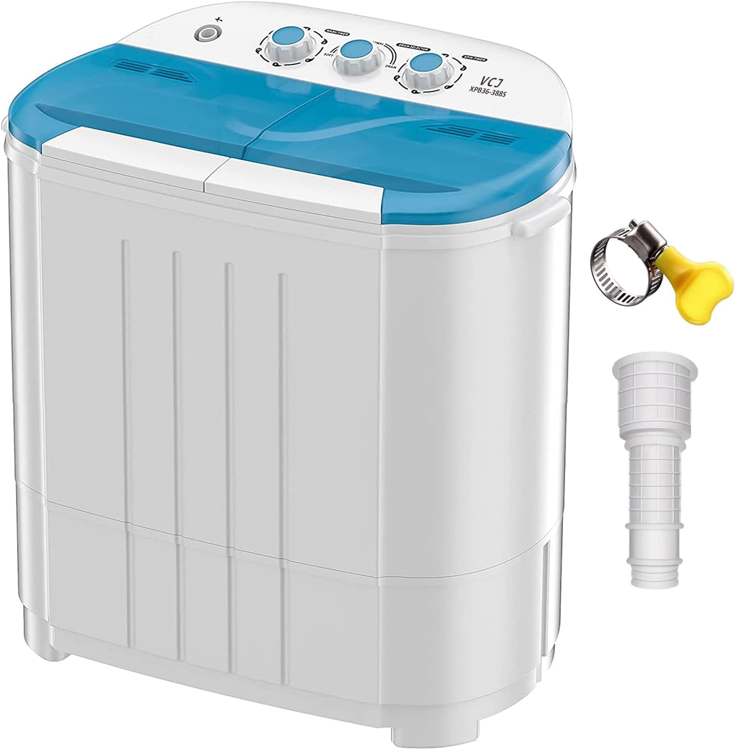 KUPPET Compact Twin Tub Portable Mini Washing Machine 21lbs