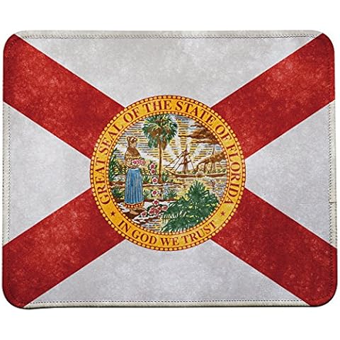 Retro Style Florida State Flag Flag Mouse Pads by VIVIPOW (Florida State Flag) Cover