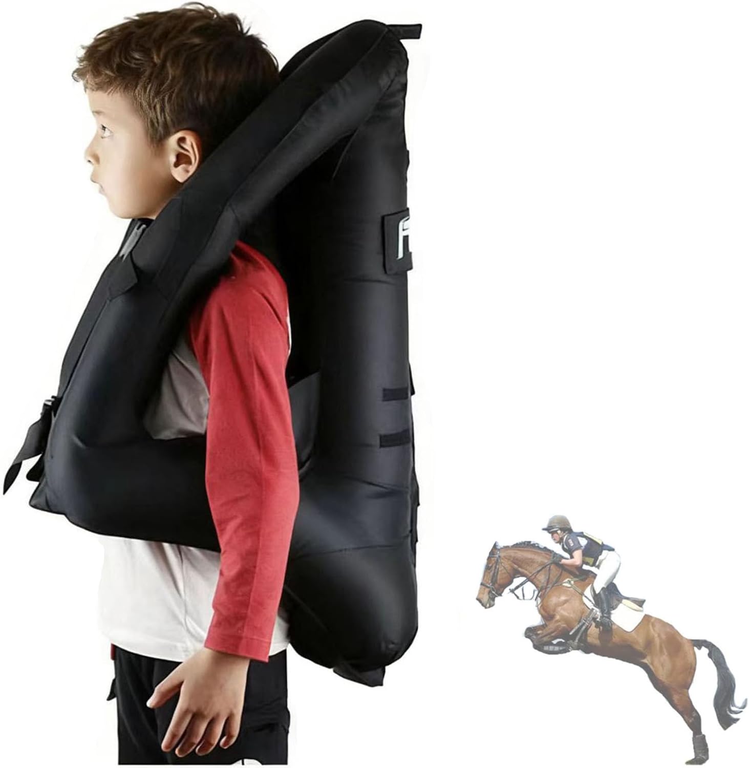 Eevan Kids Horse Riding Airbag Vest, 4 Seasons Reusable Unisex Equestrian Training professional Protective Vest
