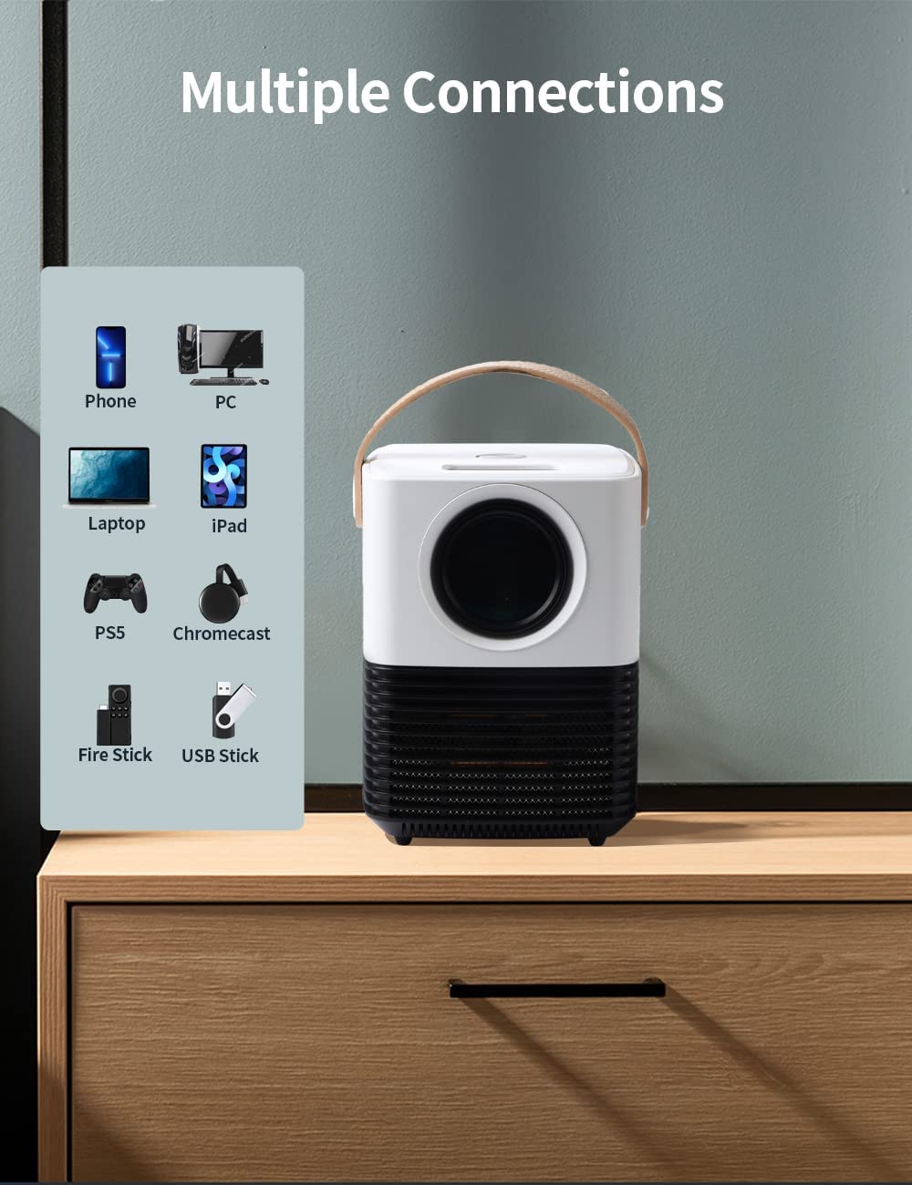 Amazon.co.jp: 小型投影鶩、6500LM 1080PフルHD 高輝度投影鶩です 