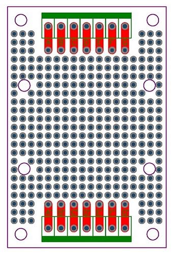 Miniatura 6 de Electronics-Salon Vivienda del portador del montaje del carril del estruendo con el tablero del prototipo, tamaño 155.5 x 236.2 ft m del PWB