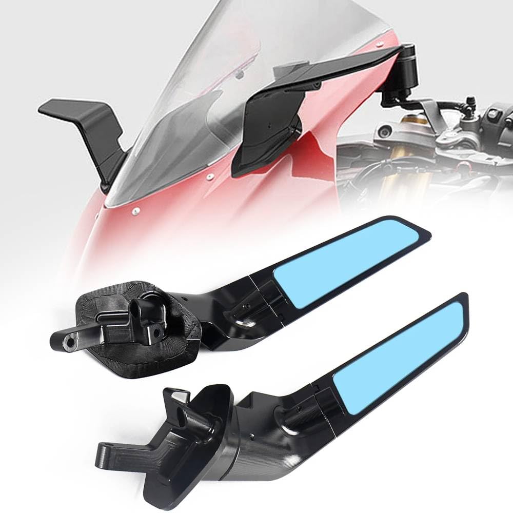 Kit specchietti retrovisori regolabili "Stealth" con alette aerodinamiche per Ducati Panigale V2 S (2025-2026)