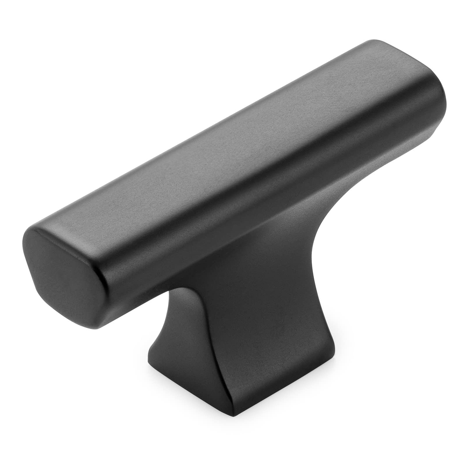 KOOFIZO 10-Pack Cabinet Knob - Black Pull Handle (50mm / 2 Inch), K20 Solid Hardware for Kitchen Cupboard Door, Bedroom Dresser Drawer, Bathroom