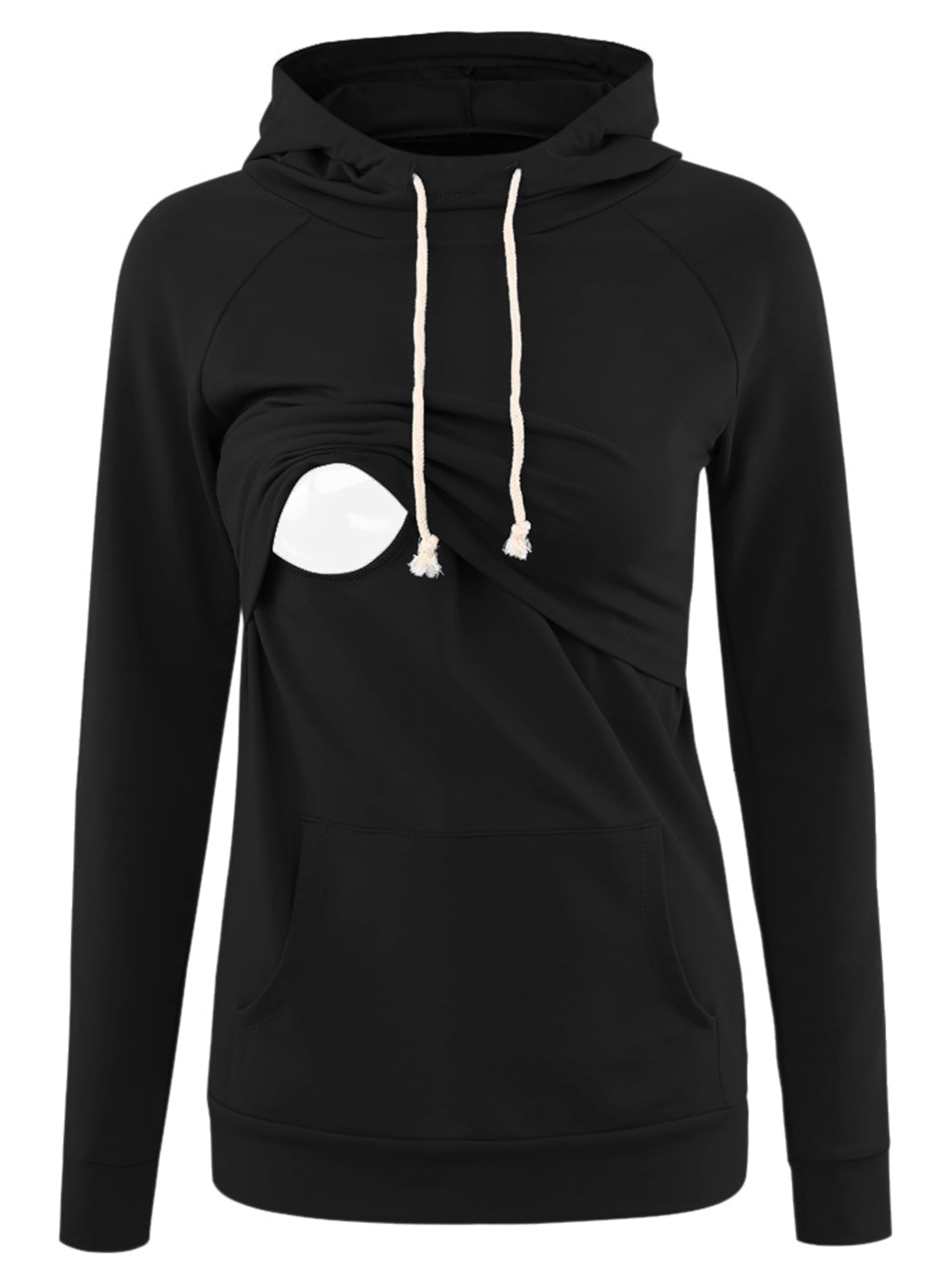 Damen Stillen Hoodie Umstandspullover Langarm Umstandsmode Jacke