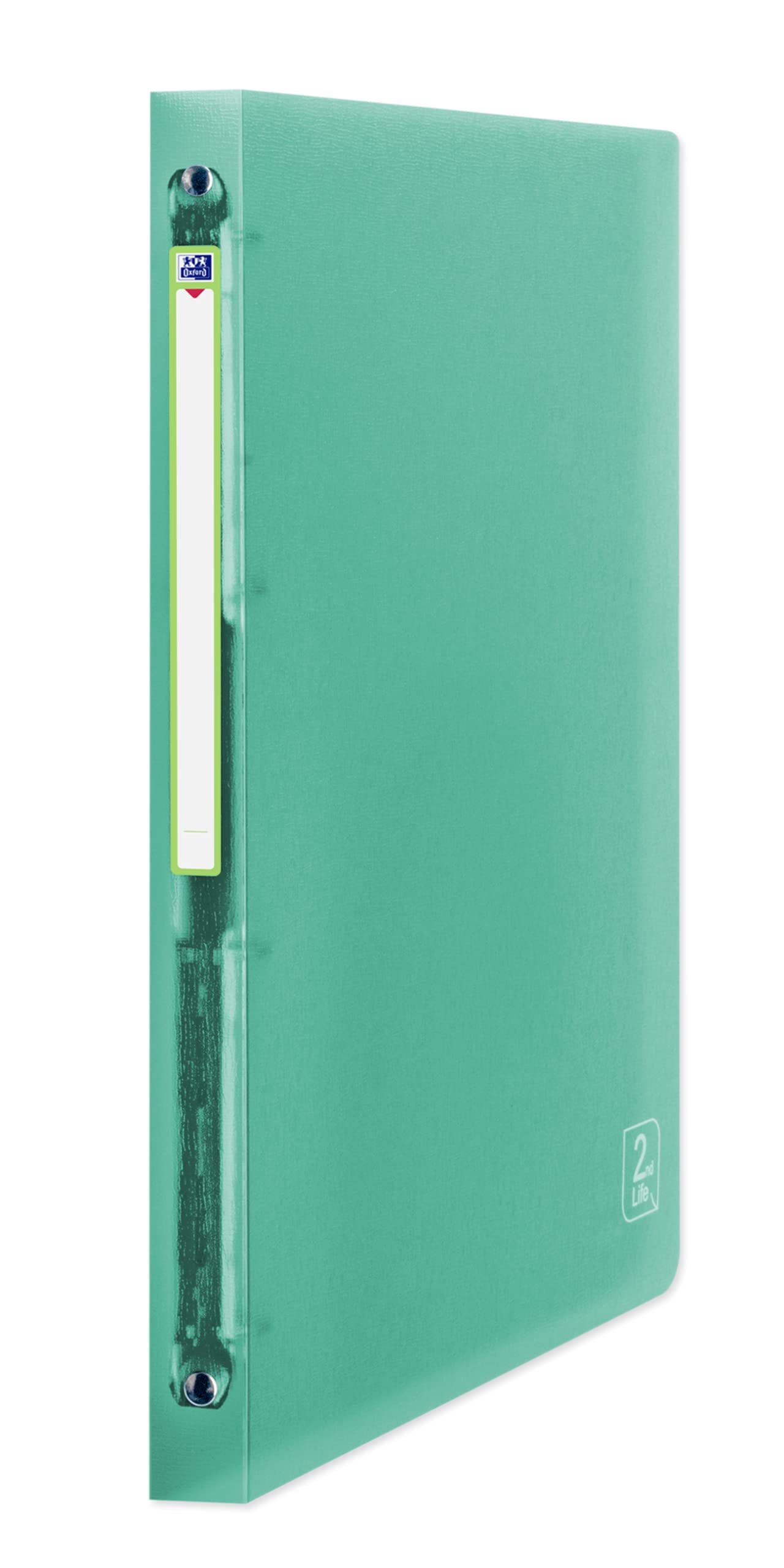 Elba 400059560 2 nd Life quaderno ad anelli A4, 4 anelli, PP, trasparente, 2 cm, pacco da 12, colori assortiti