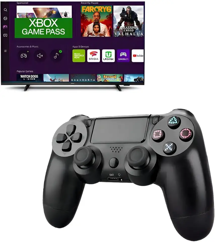 Controle Bluetooth para Xbox Game Pass, Compatível com TV Gaming Hub, Wireless Controller, Preto, Conexão Sem Fio, Jogos em Nuvem