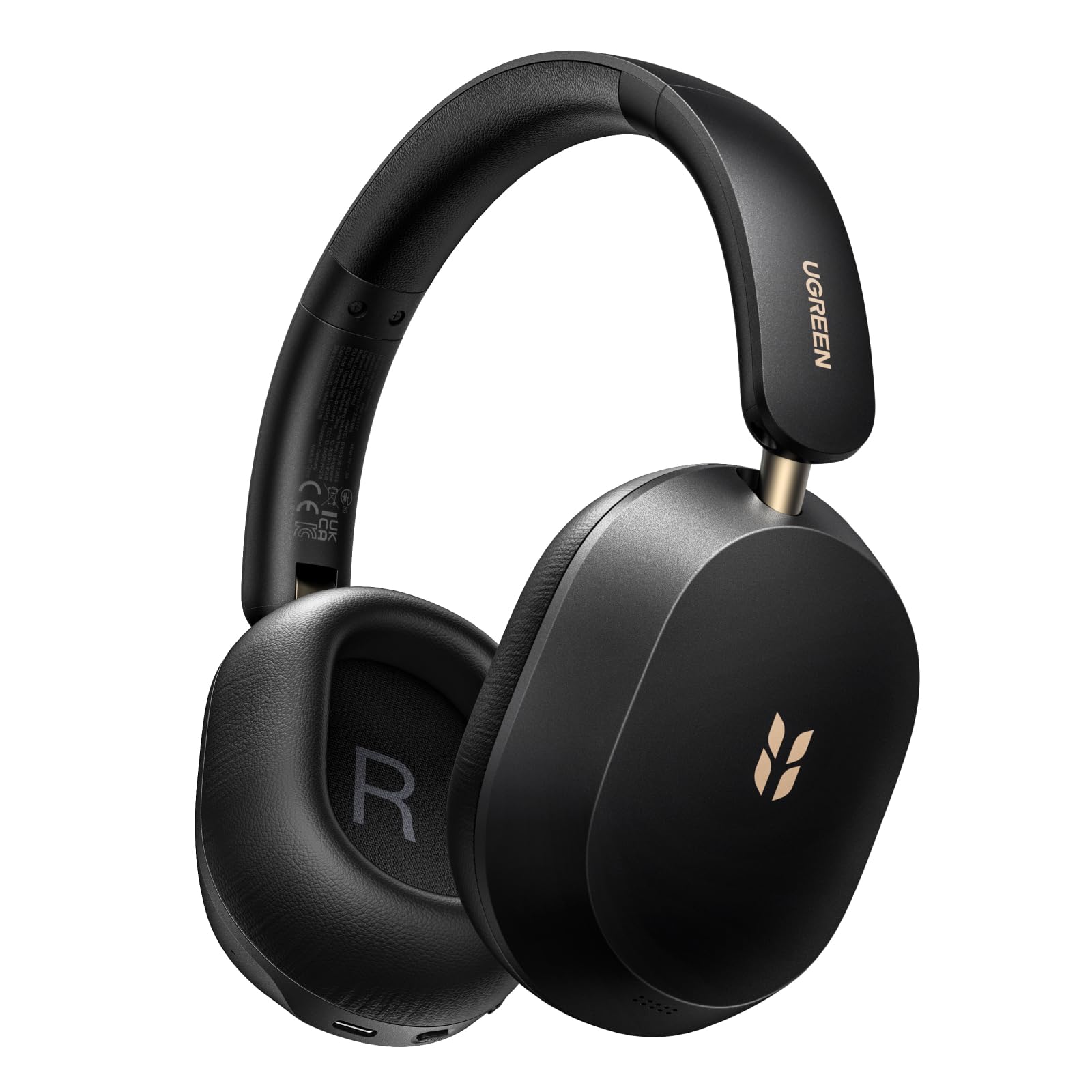 UGREEN HiTune MAX 5s Auriculares Inalambricos Bluetooth ANC 45dB Hi Res | Cascos Cancelación de Ruido Adaptativa 112 Horas 5 Micrófonos BT 6.0 Audio Espacial Aplicación Compatible Conexión Multipunto