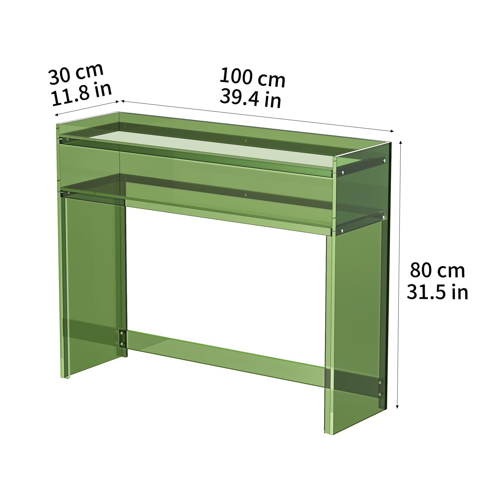 Amazon｜solaround アクリルコンソールテーブル 玄関テーブル 収納棚