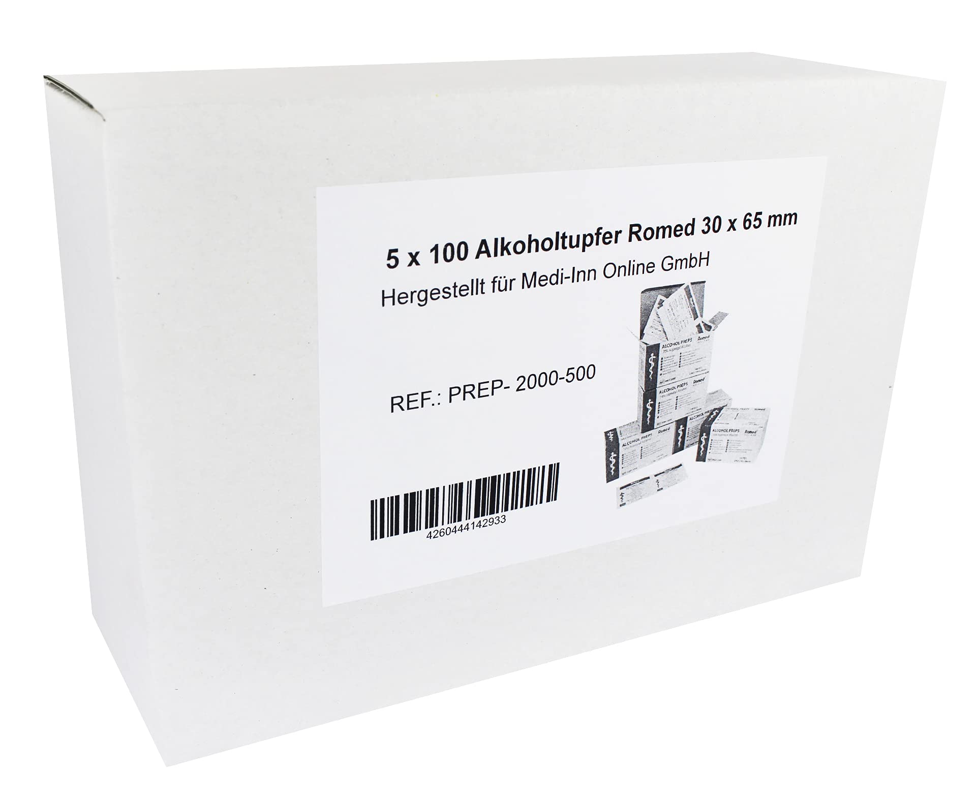 Tampons Alcool 30 X 65 mm Écouvillon Alkoholpads Divers Quantités (500 Pièces)