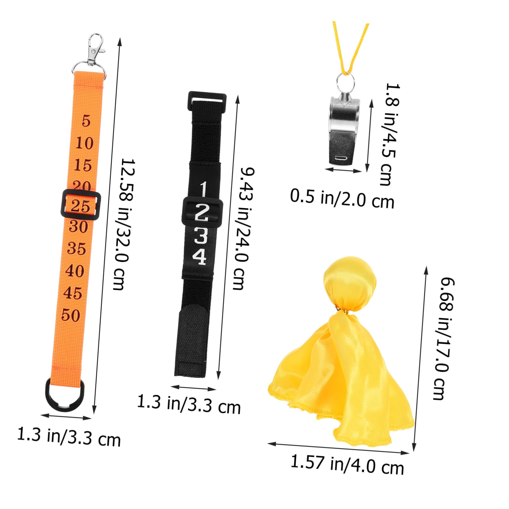 Clip de chaîne d'arbitre Trousse kit de Football kit d'arbitre de compétition kit d'arbitre Standard Clips Clip de chaîne de Football kit d'arbitre de Football Alliage