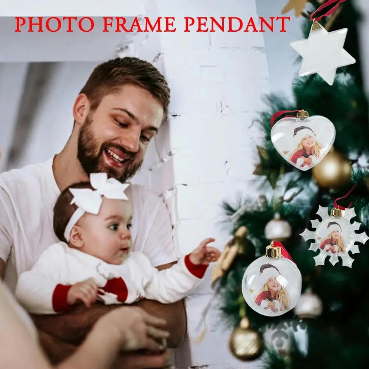 KAHEIGN Cornice Porta Biglietti Di Natale In Legno 40x120 Cm - Con 30 Clip A Fiocco Di Neve - Arazzo Da Parete Per Foto E Cartoline