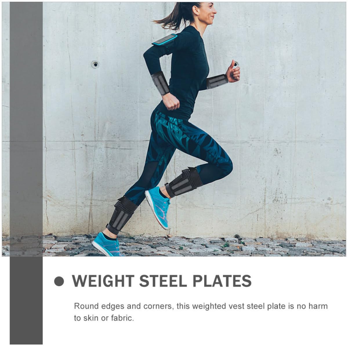VICASKY 10 Stück Verzinkte Stahlplatten für Fitnesszubehör Gewichtstragend aus Stahl Installieren für Krafttraining und Cardio zu Hause oder Beim Walking