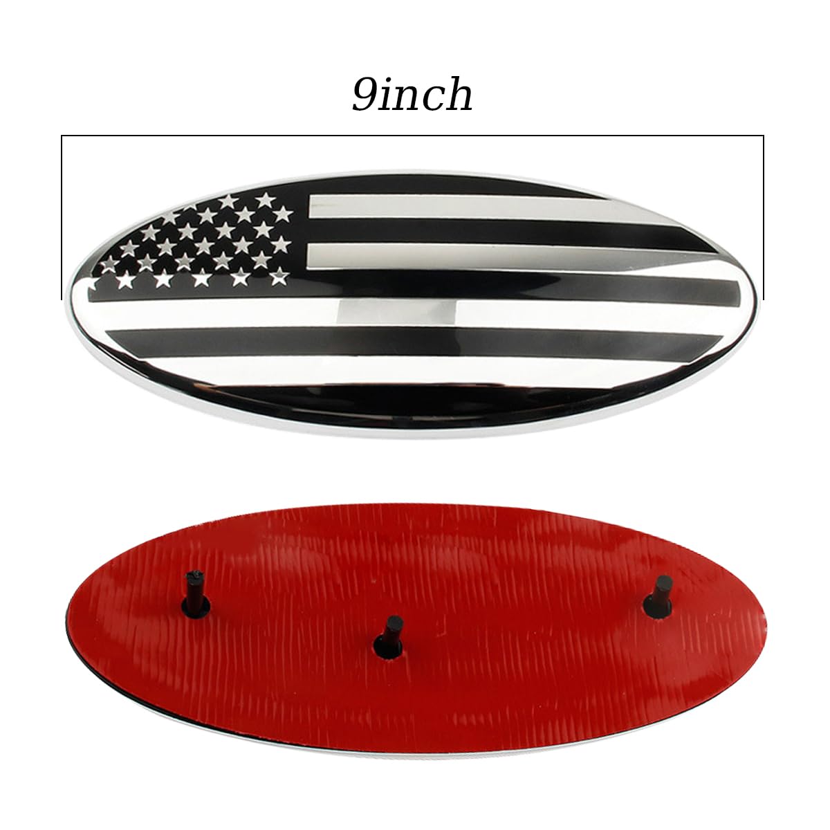 Stemma Ovale Con Bandiera Americana Per Griglia Auto – Compatibile Ford F-150, F-250, Explorer E Altri