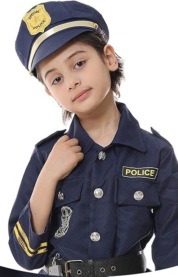 Amazon Emfay ハロウィン 仮装 子供 警察服 ポリス コスプレ キッズコスチューム 男の子 警察 制服 S キッズコスチューム おもちゃ
